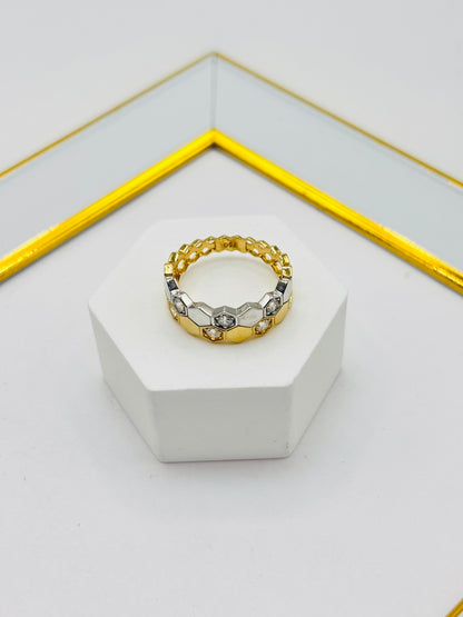 18K Gold Two-tone Ring