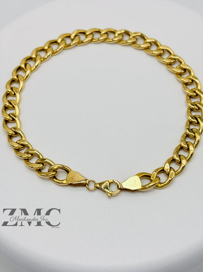 18K Gold Curb Bracelet