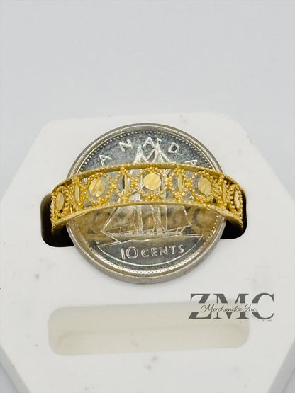 18K Gold Circle Ring