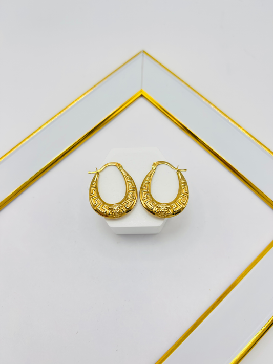18K Gold Loop Earrings