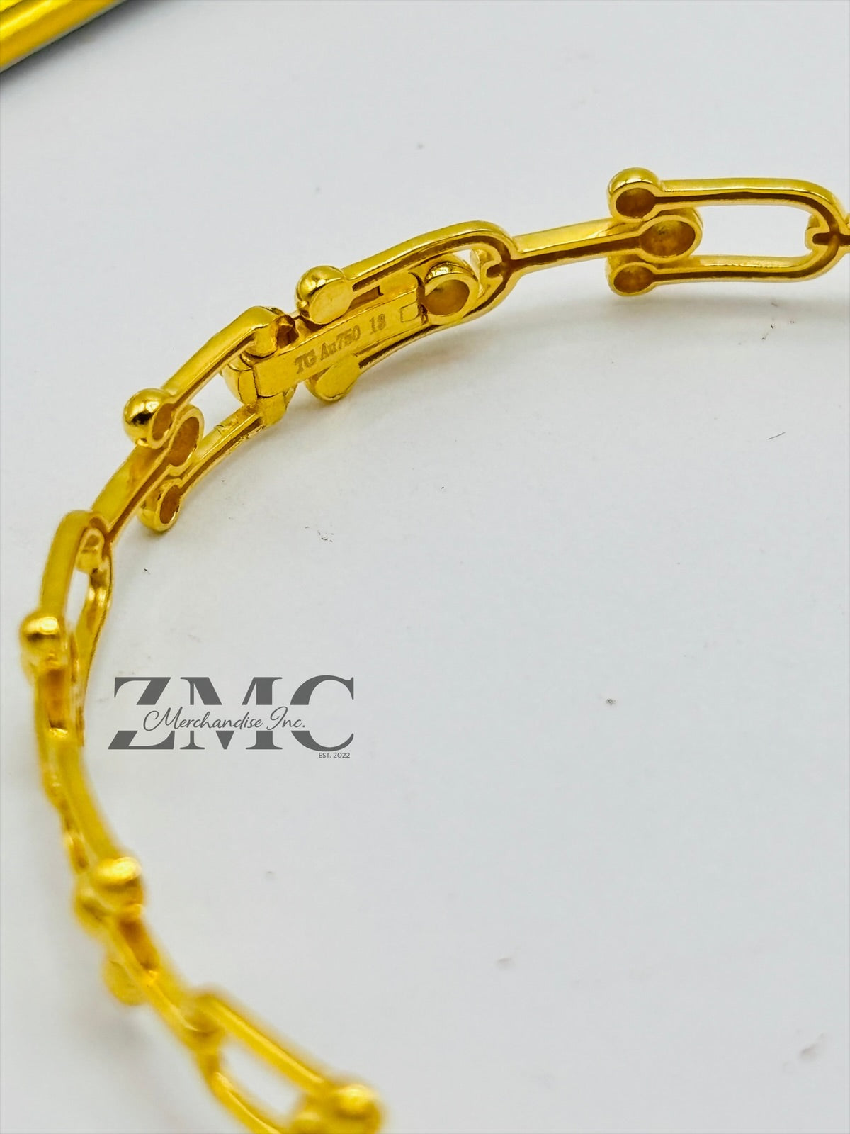 18K Gold Hardware Bangle Bracelet