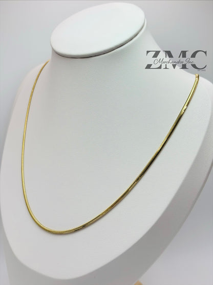 18K Gold Herringbone Chain