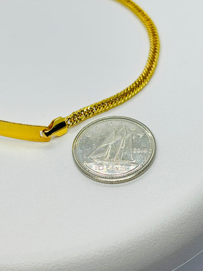 18K Gold Name Bracelet
