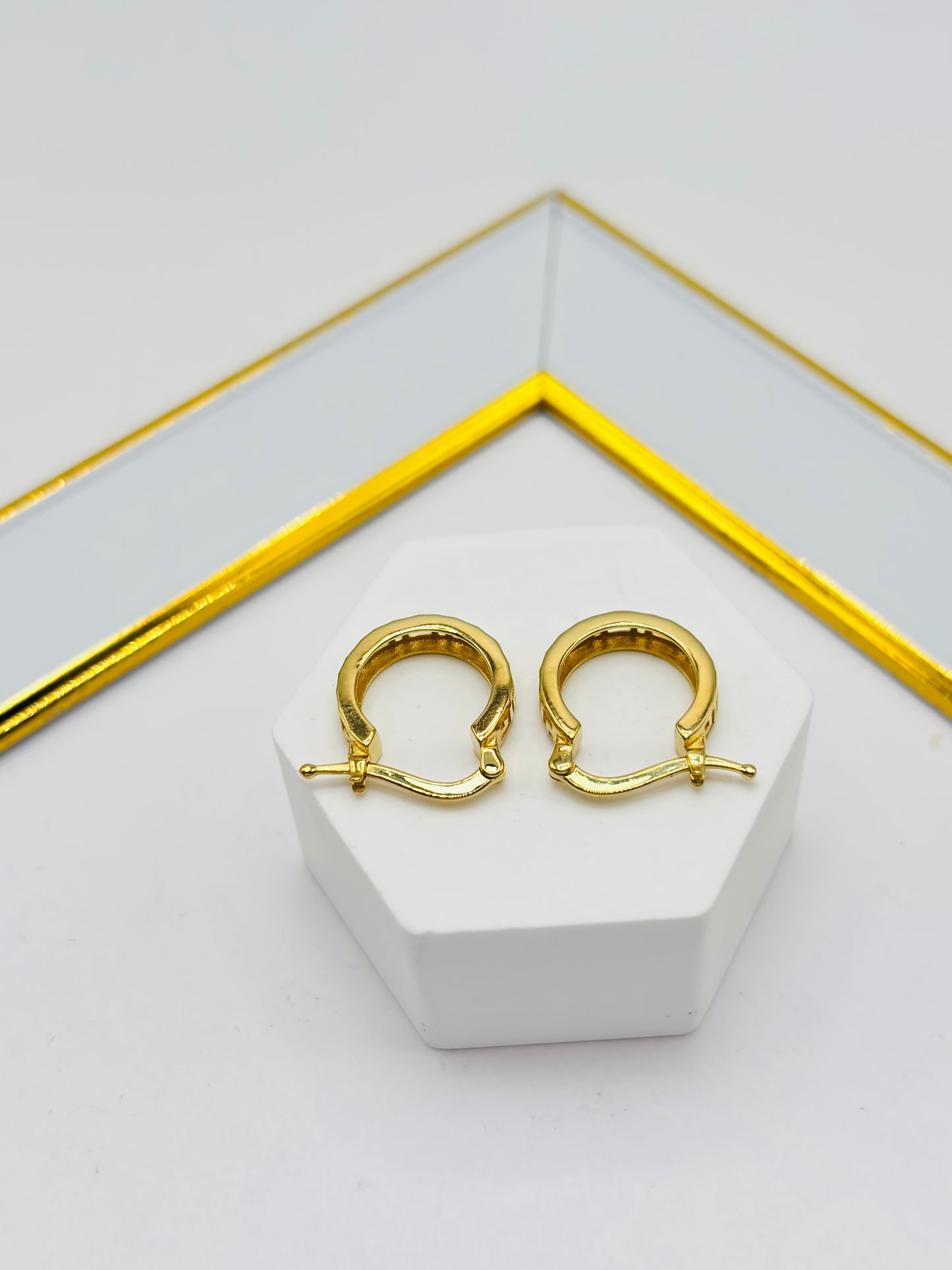 18K Gold Loop Earrings