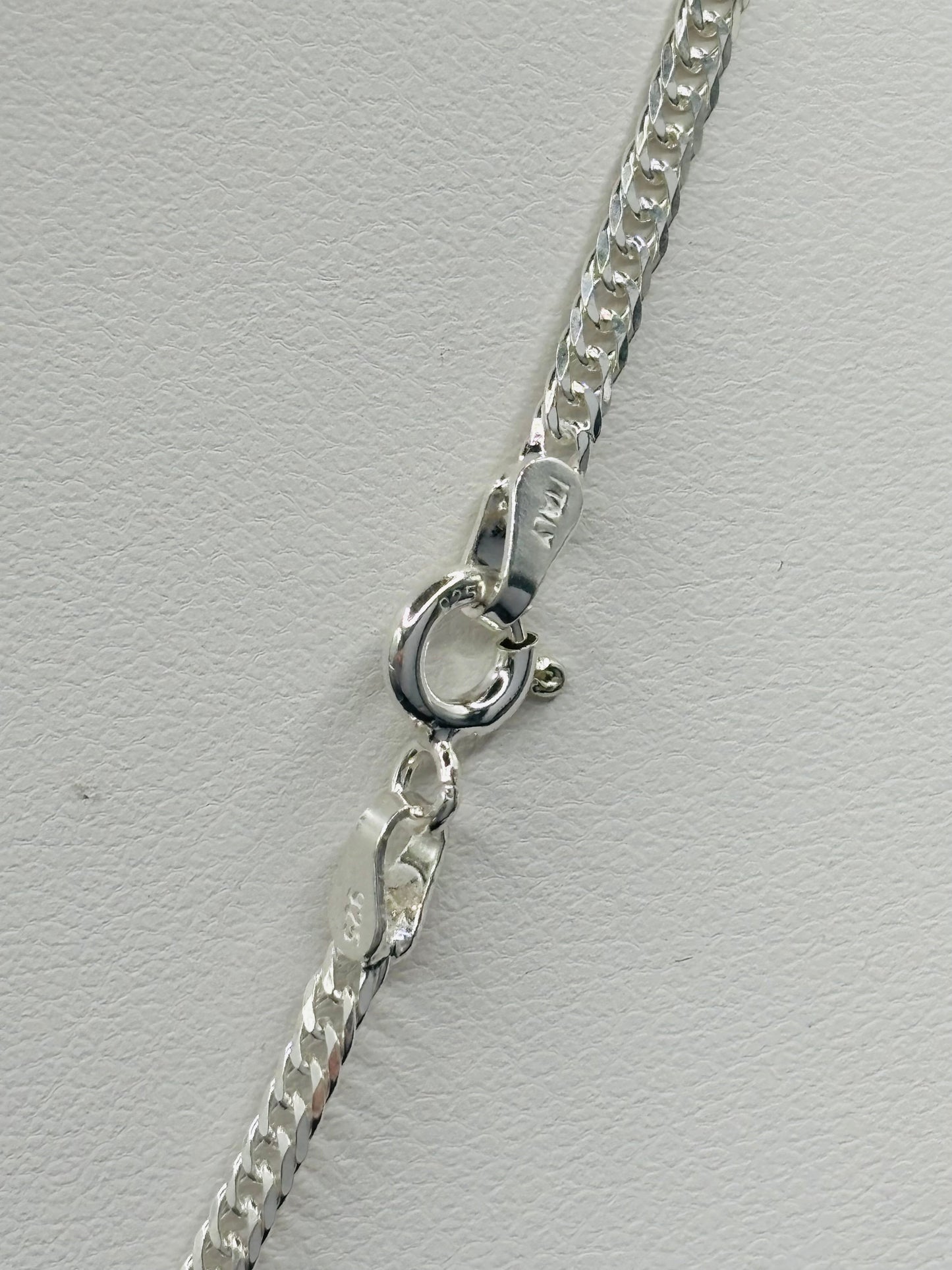 S925 Silver Plain Cross Necklace
