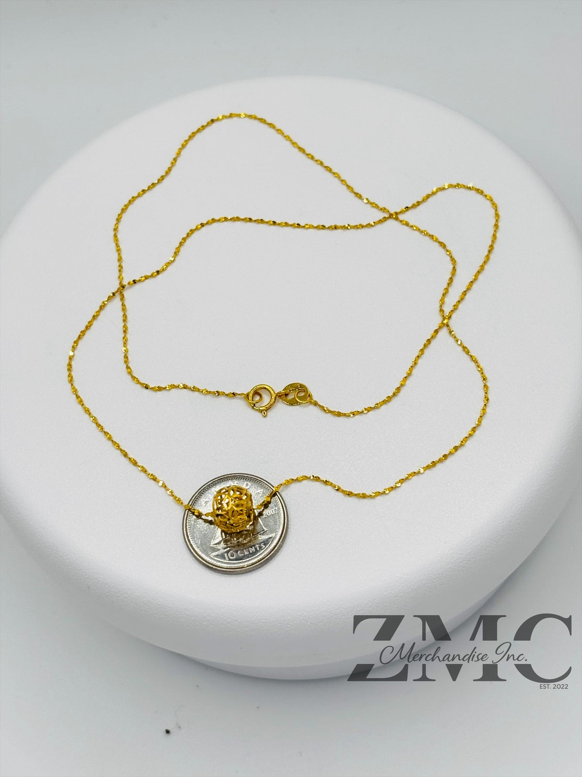 18K Gold Money Cather Necklace