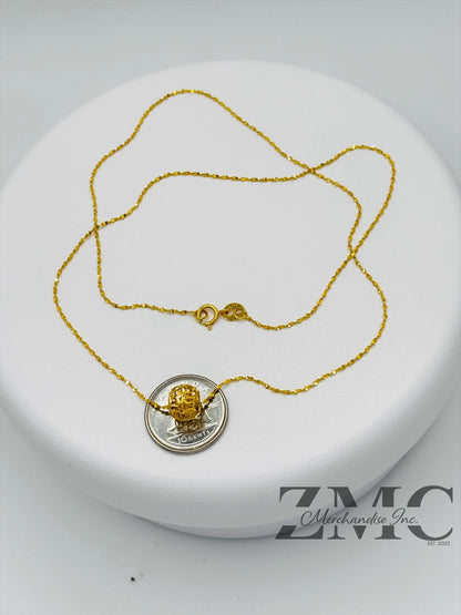 18K Gold Money Cather Necklace