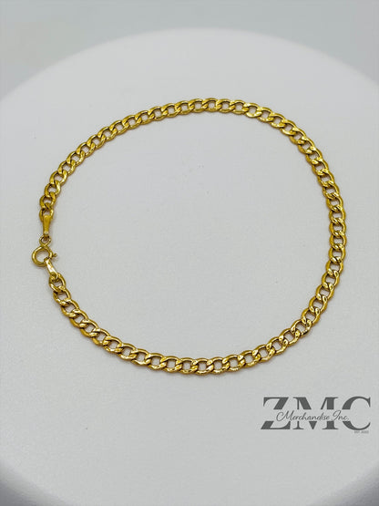 18K Gold Cadena Bracelet 3.4 mm