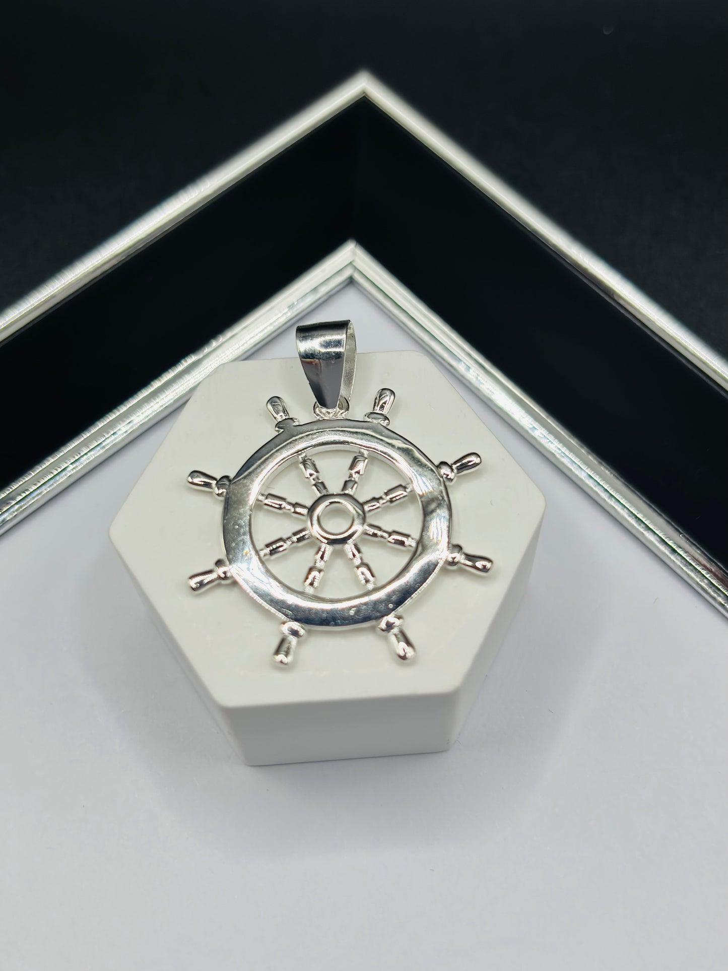 S925 Silver Helm Pendant