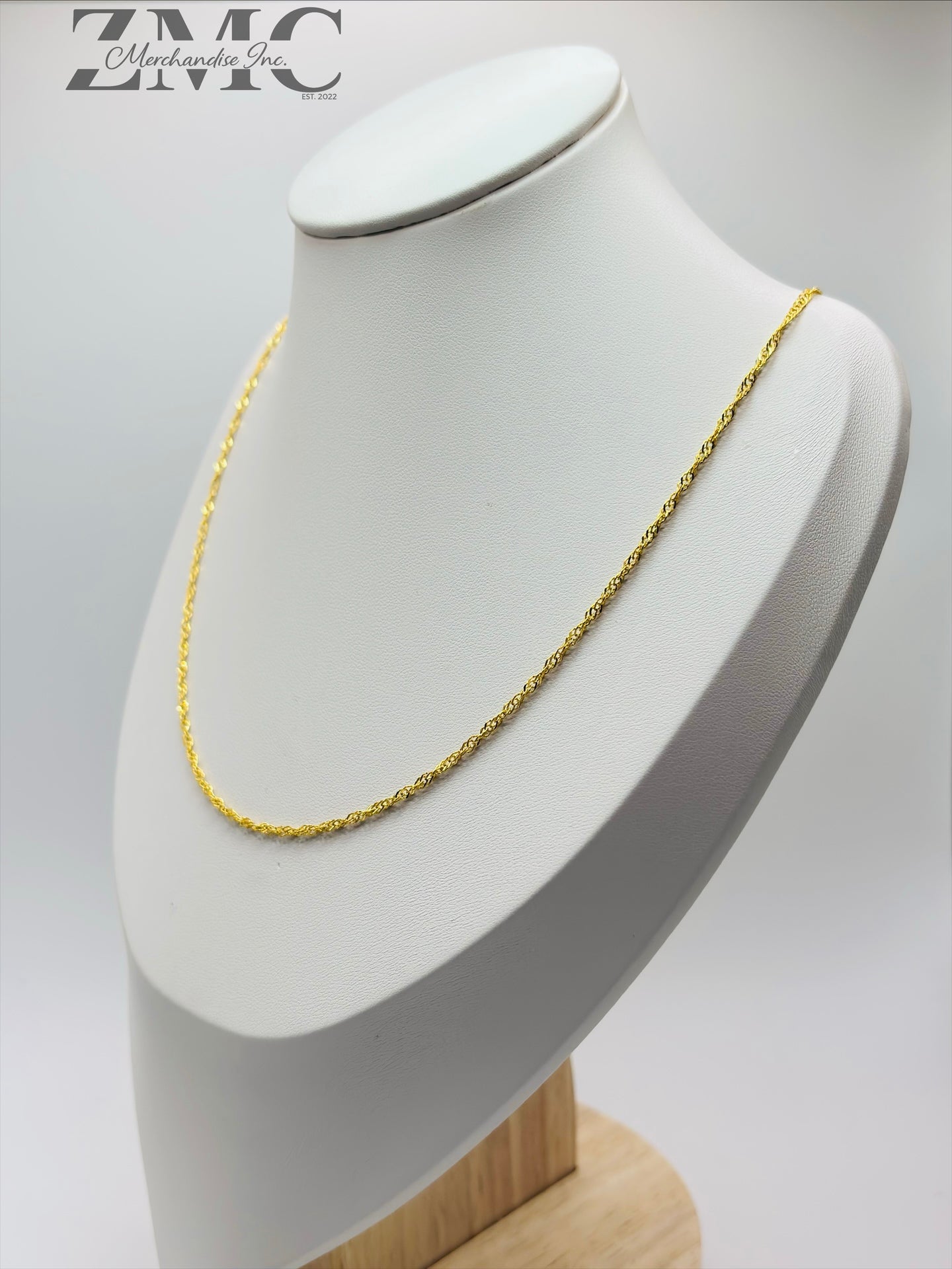 18K Gold Twisted Chain