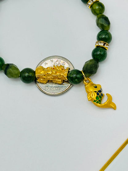 18K Gold  Lucky Piyao/ Pi Xiu Jade  ( Hollow Empty Inside) Medium Size