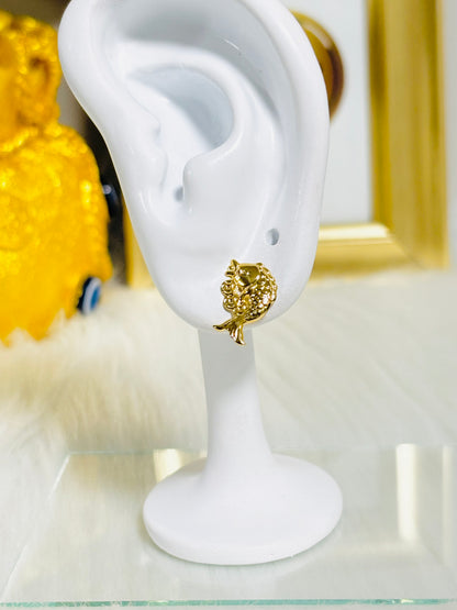 18K Gold Koi Fish Earrings