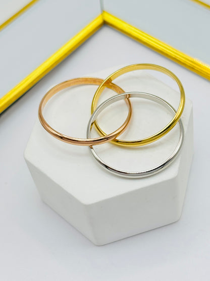 K18 Japan Gold Tri-color 3 in 1 Ring