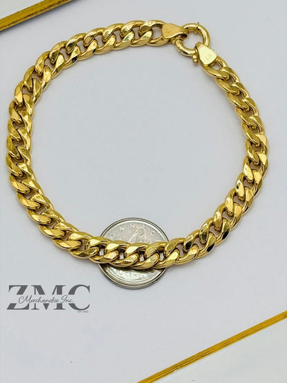 18K Gold Curb Bracelet