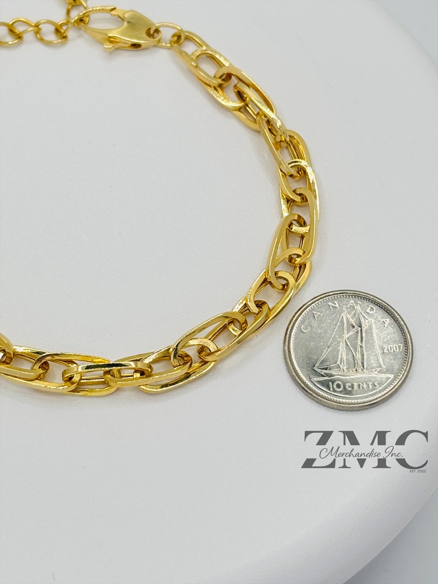 18K Gold Multi Paperclip Bracelet