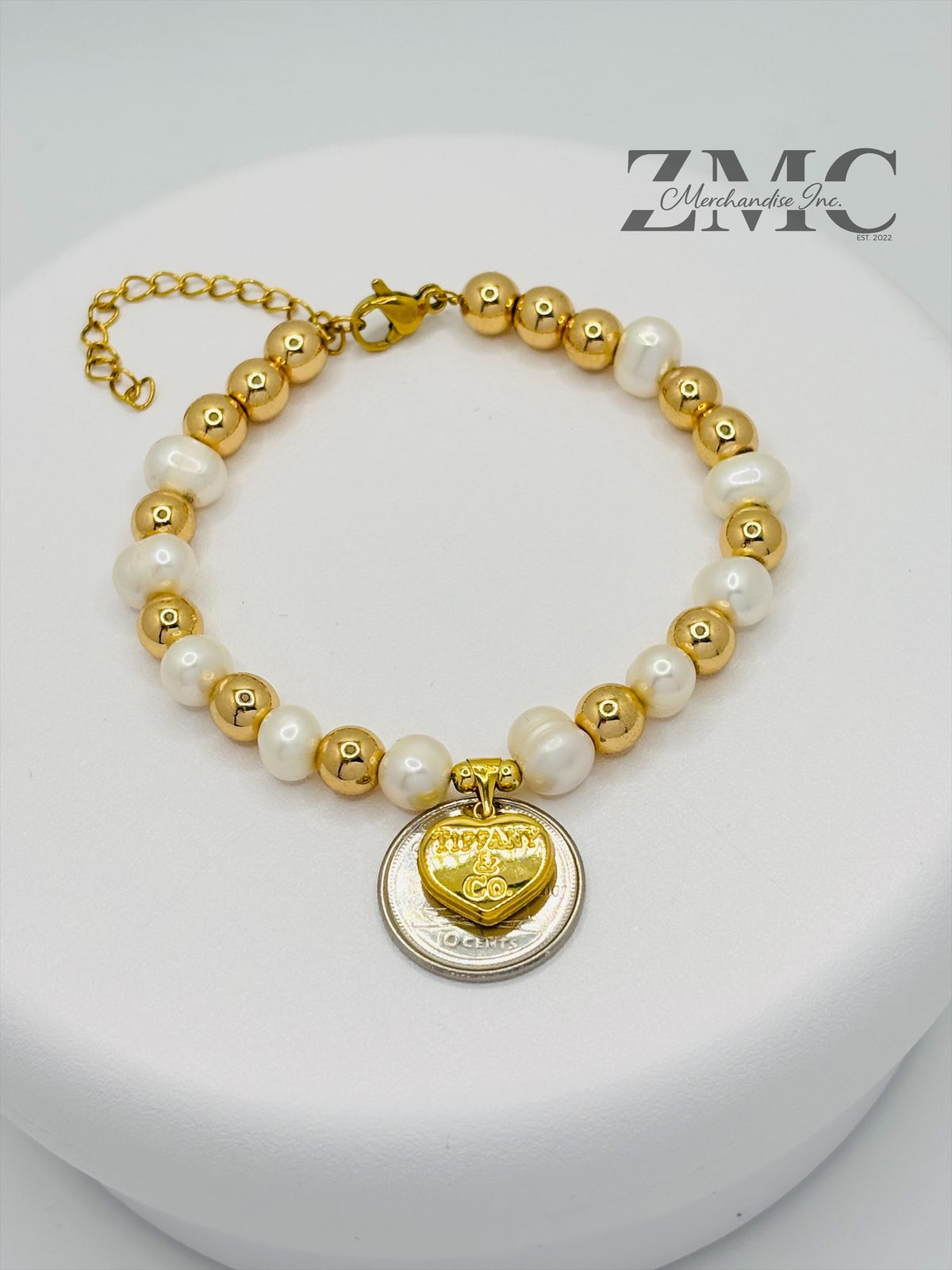 18K Gold Fresh Water Pearl Bracelet