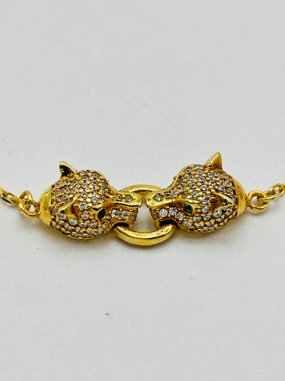 18K Gold Panther Bracelet