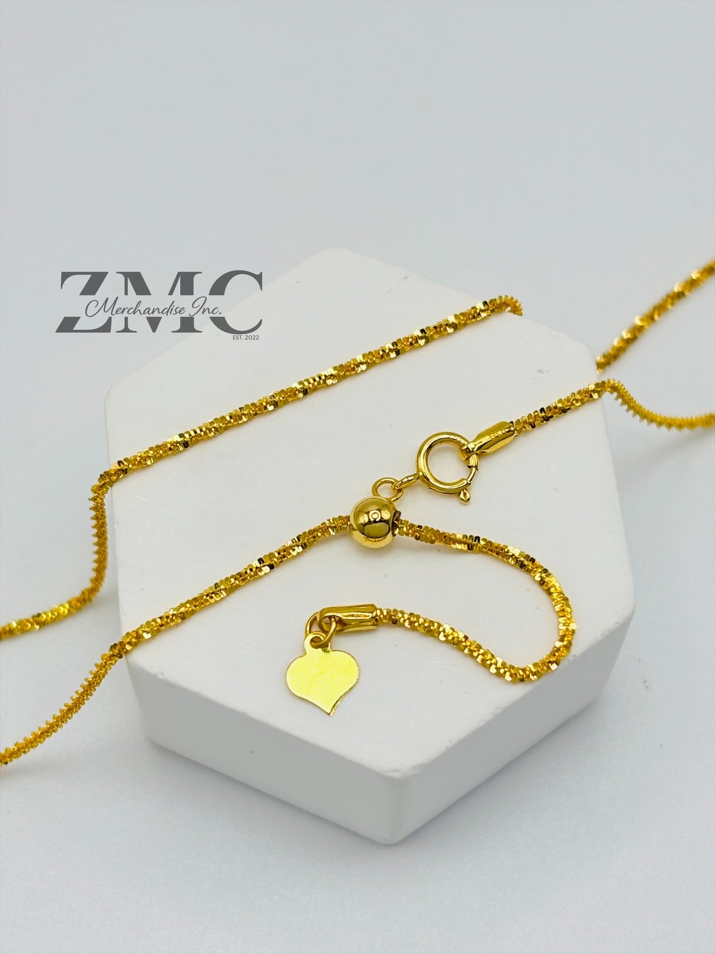 18K Gold Slider Necklace