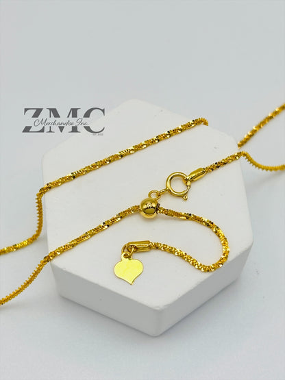 18K Gold Slider Necklace