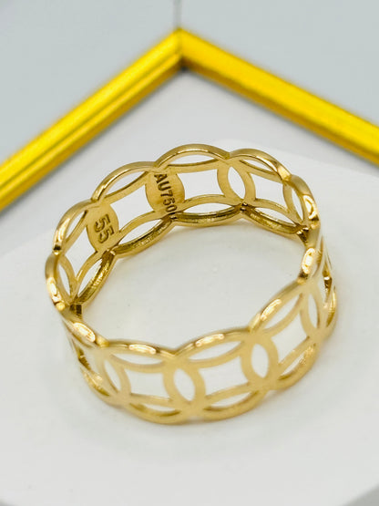 18K Gold Money Catcher Ring