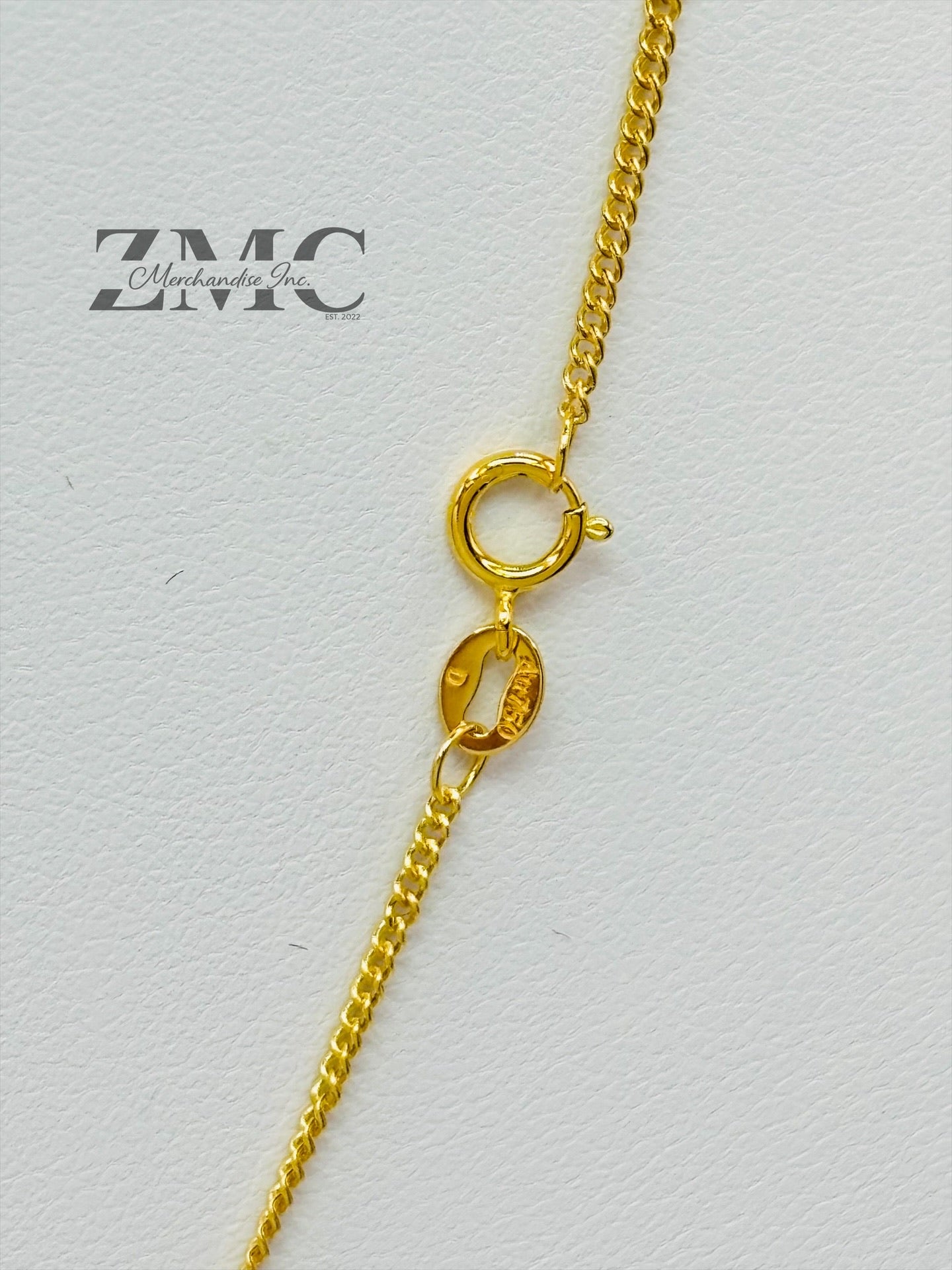 18K Gold Double Cross Necklace