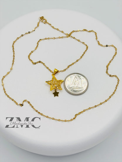 18K Gold Star Necklace