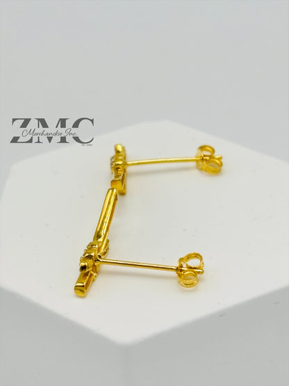 18K Gold Knot Earrings