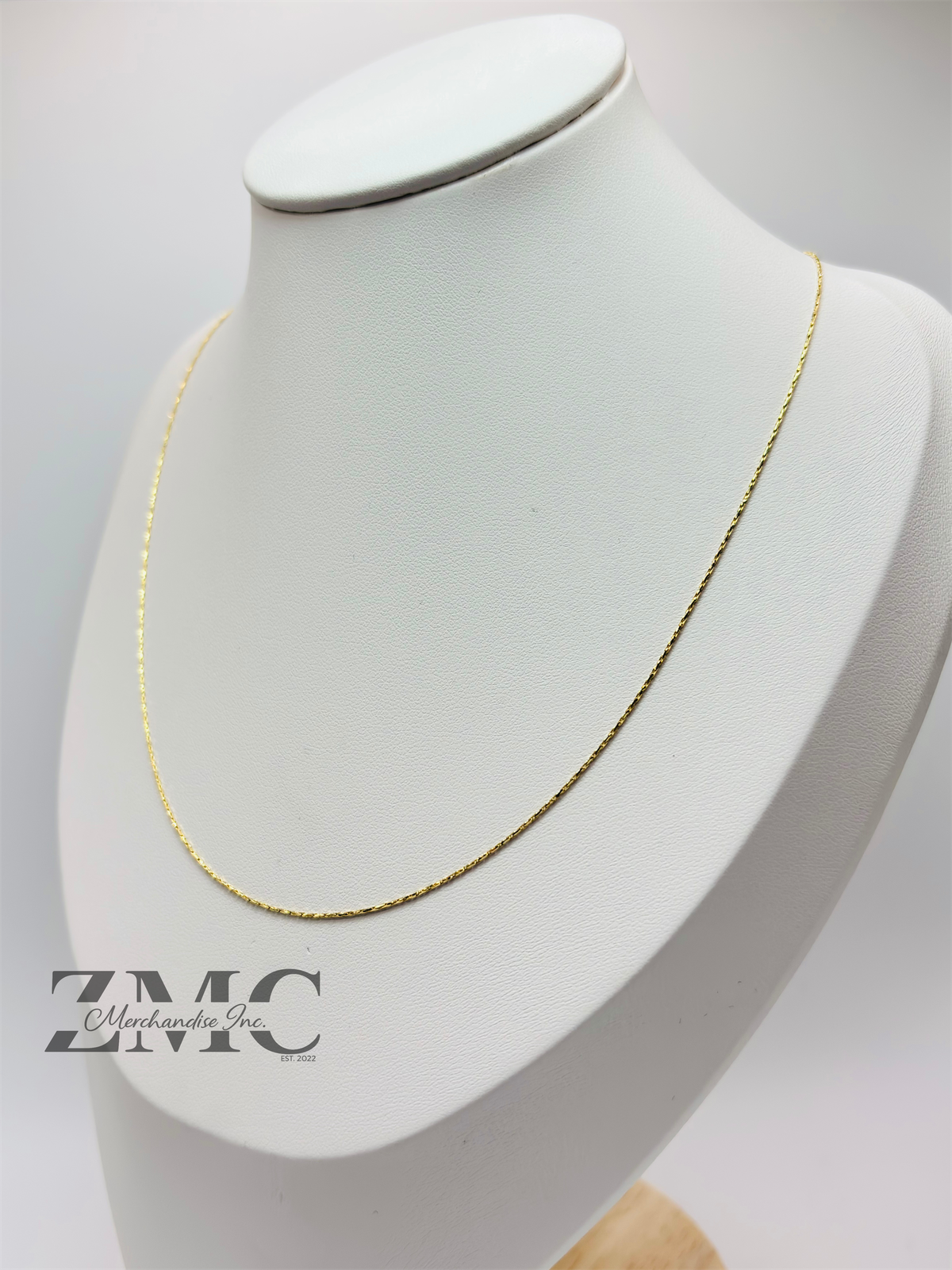 18K Gold Plain Chain