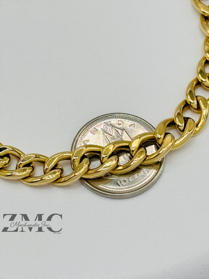 18K Gold Curb Bracelet