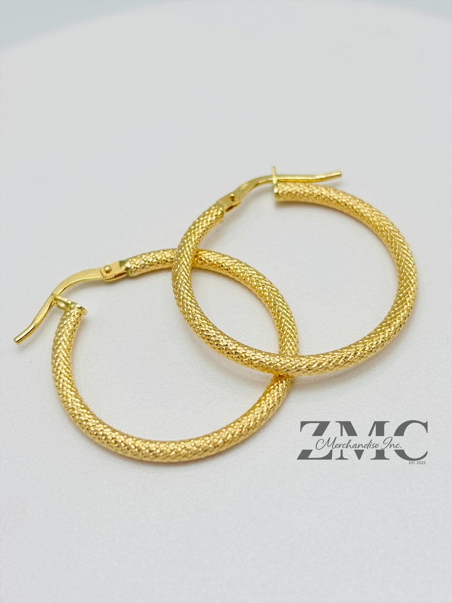 18K Gold Loop Earrings