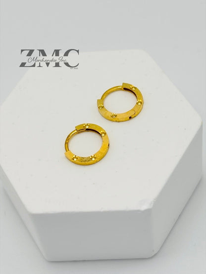 18K Gold Ear Cuff Earrings
