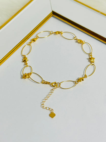 18k Real Saudi Gold Bracelet