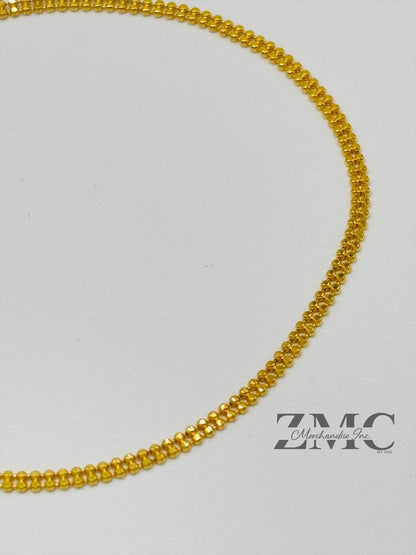 18K Gold Beaded Bracelet
