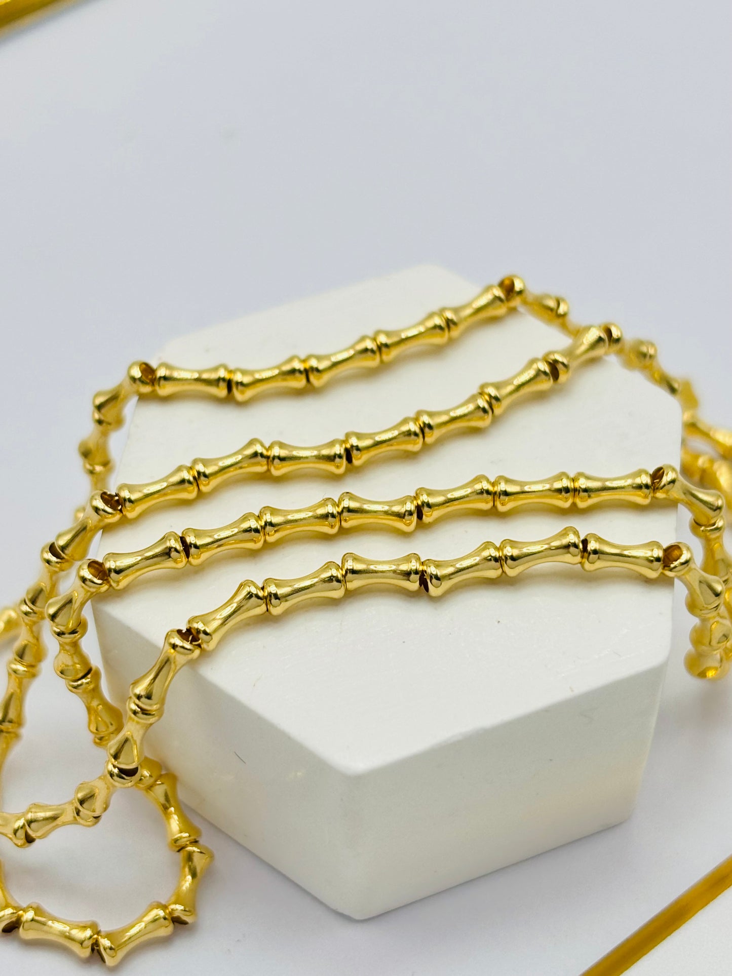 18K Gold Bamboo Chain