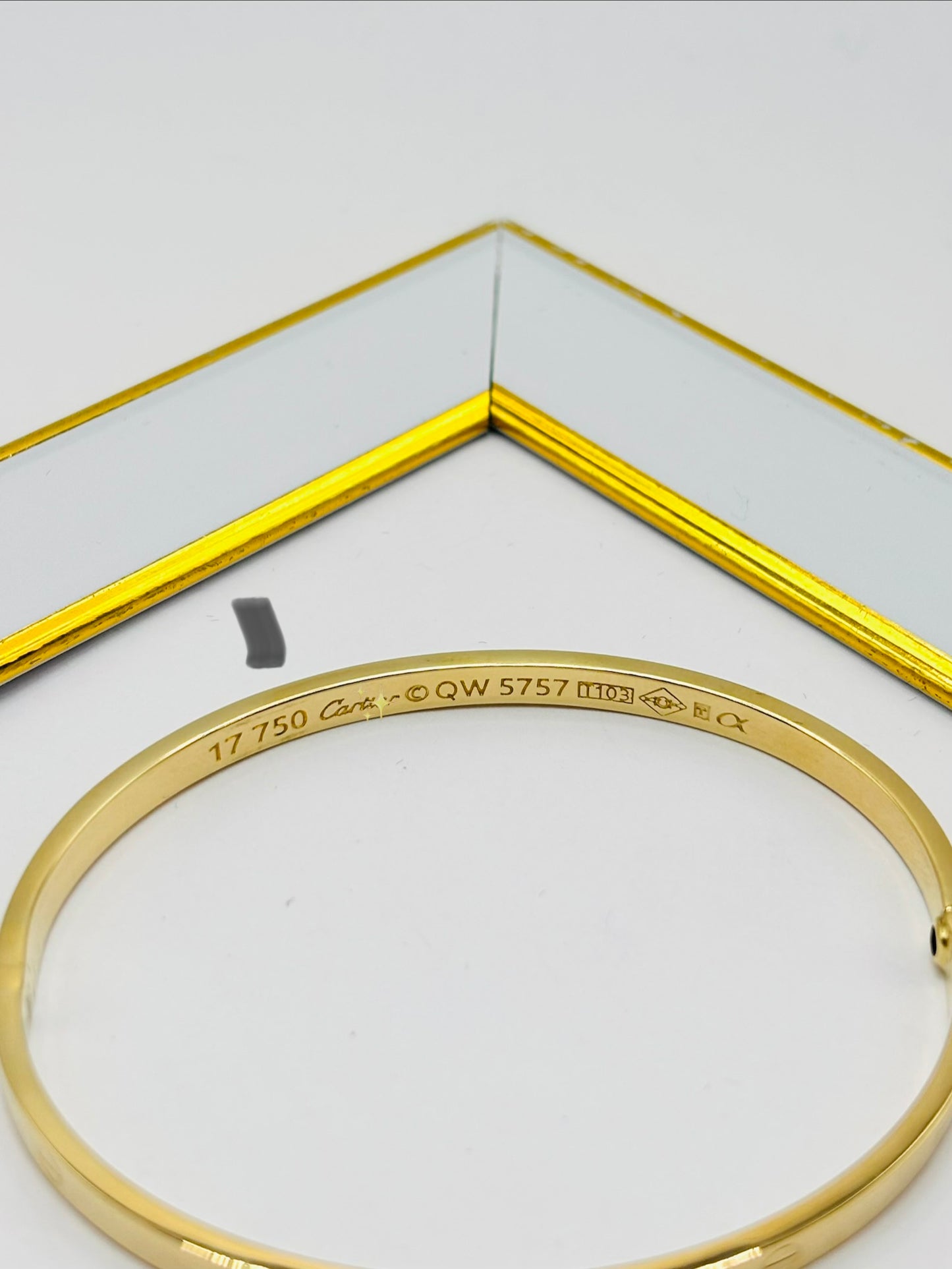 18K Gold Love Slim Bangle Screw Type