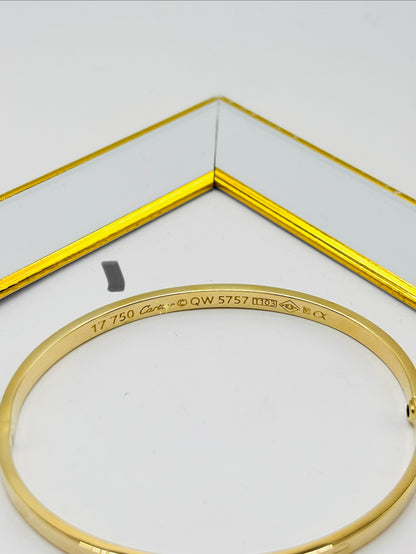 18K Gold Love Slim Bangle Screw Type