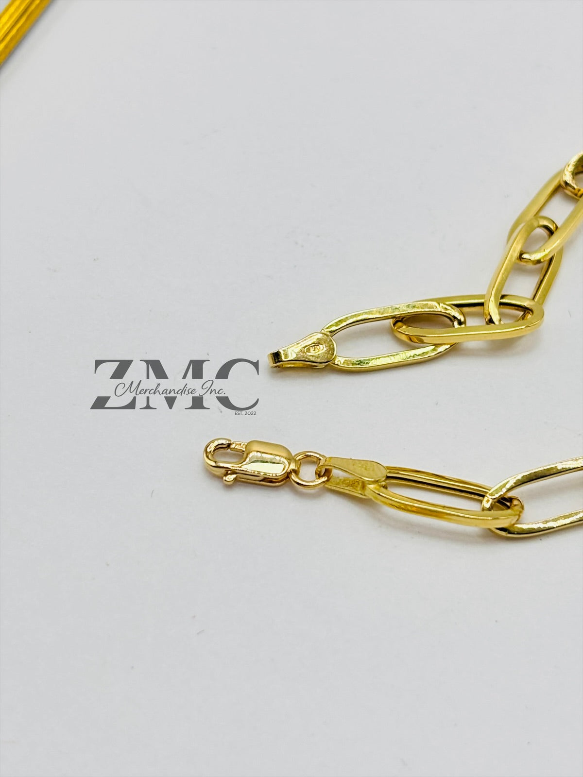 18K Gold Paperclip Chunky Bracelet