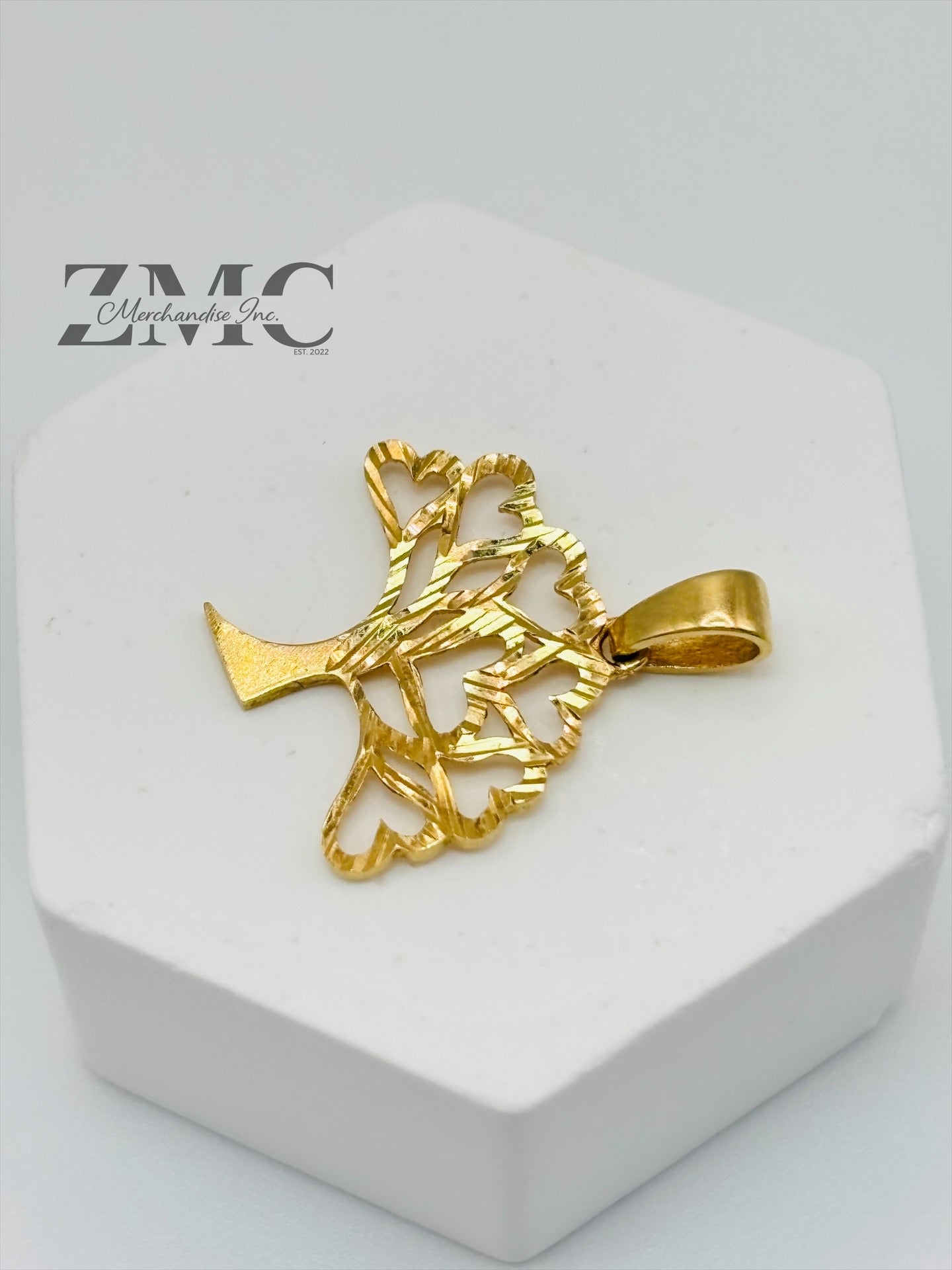 18K Gold Tree Pendant