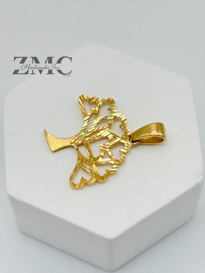 18K Gold Tree Pendant