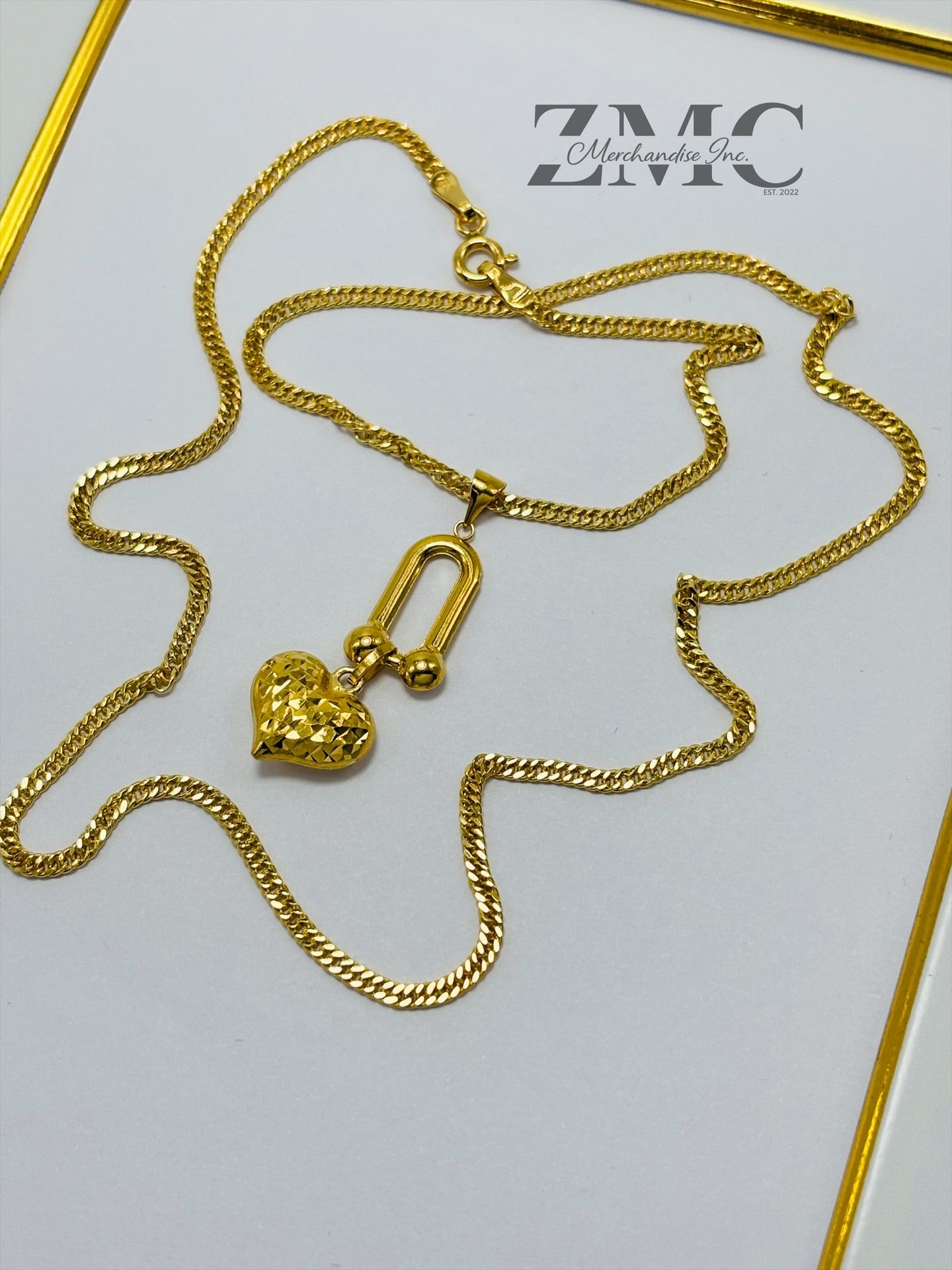 18K Gold Heart Necklace