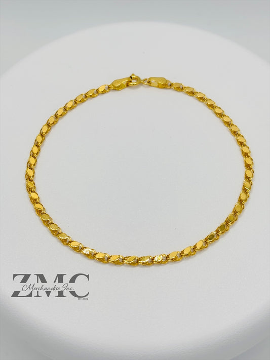 18K Gold Slim Damascus Bracelet