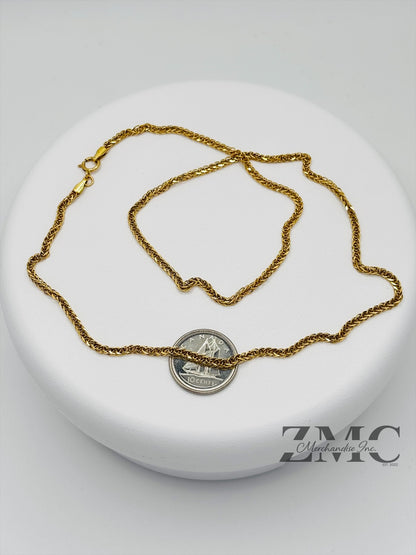18K Gold Foxtail Chain