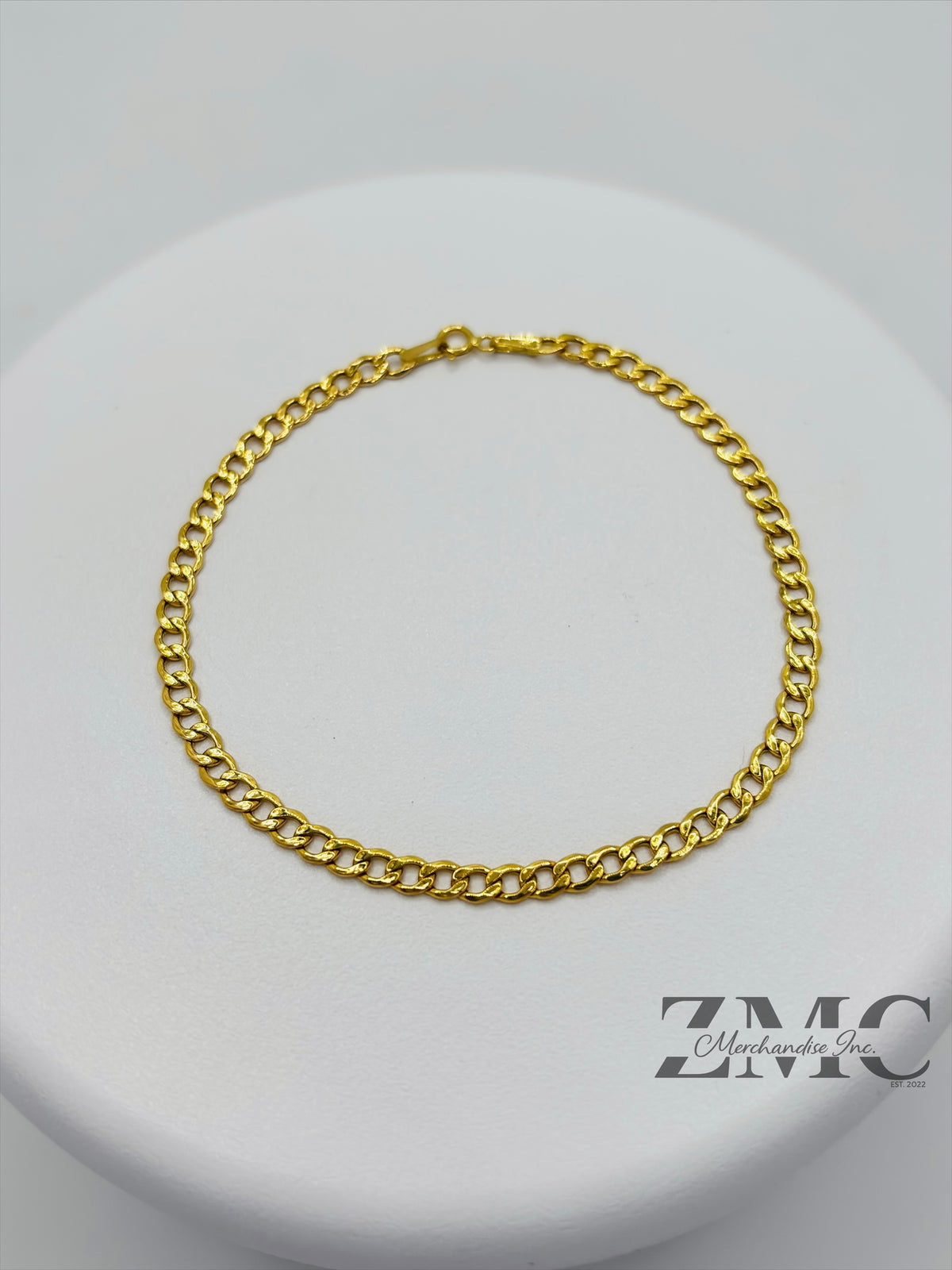 18K Gold Cadena Bracelet 3.4 mm