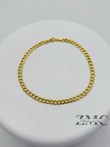 18K Gold Cadena Bracelet 3.4 mm