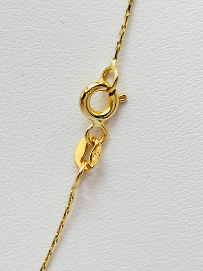 18K Gold Plain Chain