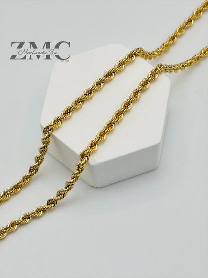 18K Gold Rope Chain