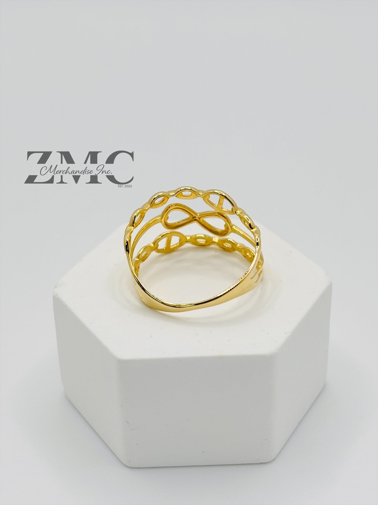18K Gold G Layered  Ring