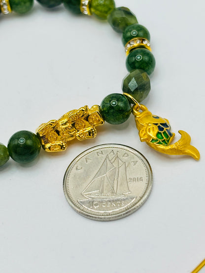 18K Gold  Lucky Piyao/ Pi Xiu Jade  ( Hollow Empty Inside) Medium Size
