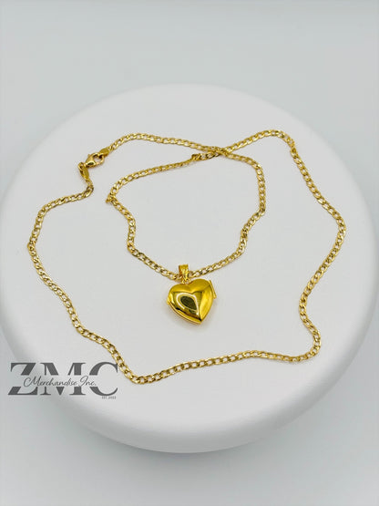 18K Gold Locket Necklace