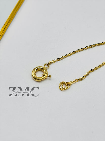 18K Gold Tri-color Ball Combination of Hardware Link Bracelet
